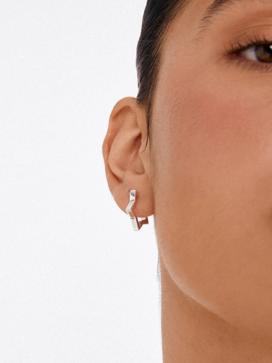 PILGRIM Solari Star Hoop Earrings