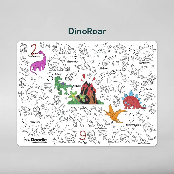 DinoRoar Classic Colouring & Doodle Mat