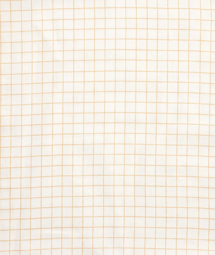 ergoPouch Organic Fitted Cot Sheet - Caramel Grid