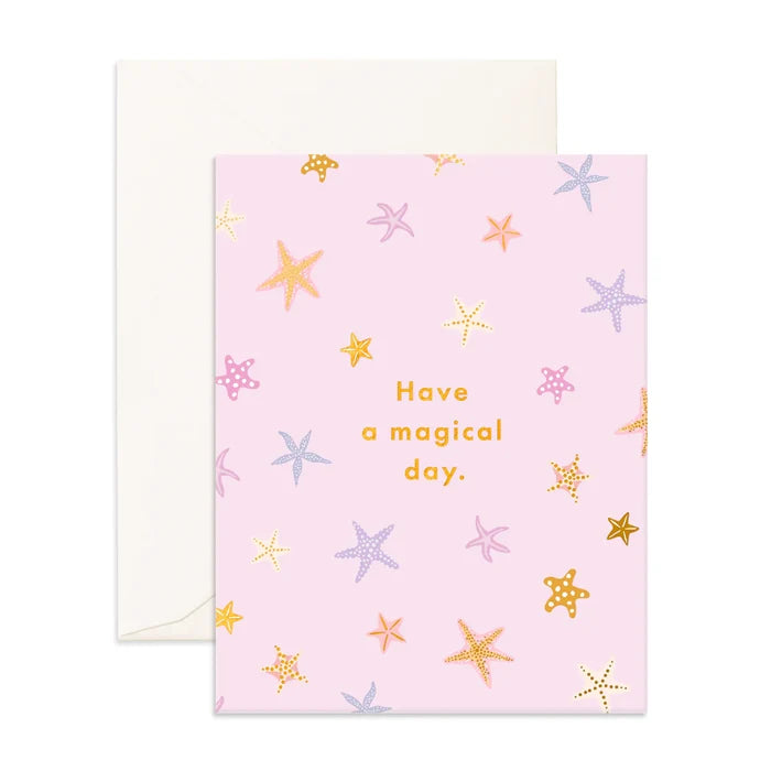 Magical Day Starfish Birthday Greeting Card