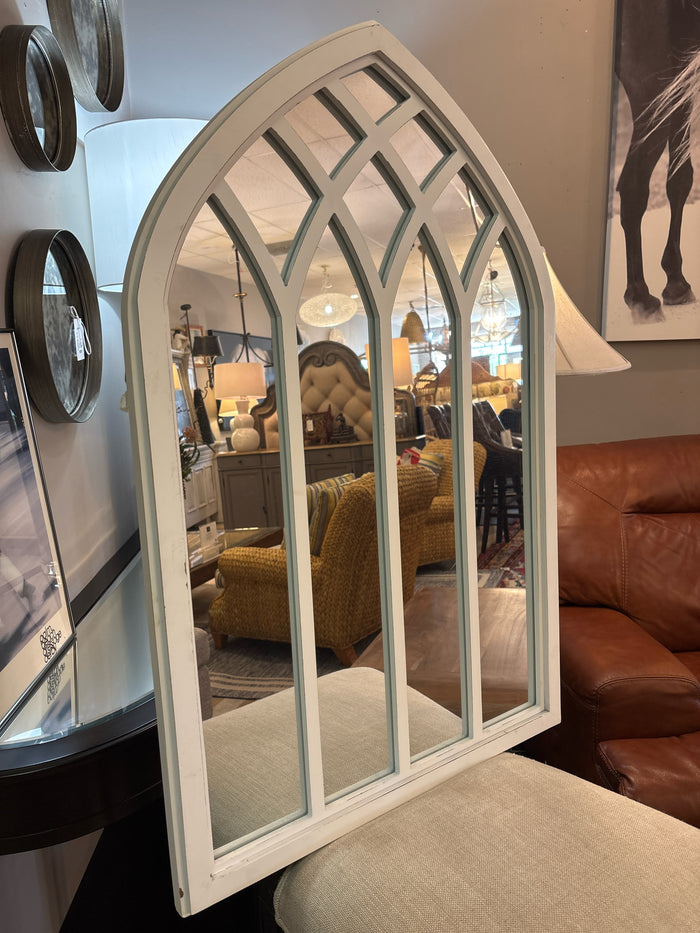 MIRROR WINDOW PANE STYLE WHITE