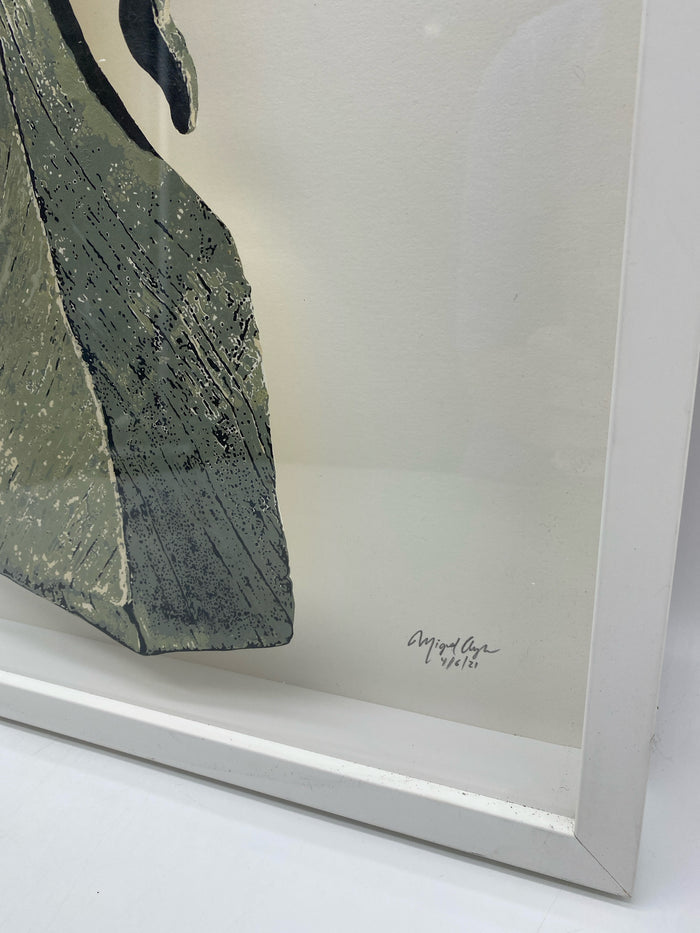 WALL ART 3D PAINTED PROFILE SIGNED