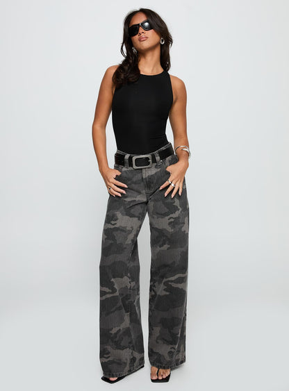 Majesty Tie Back Bodysuit Black