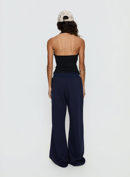 Summits Flared Track Pants Navy