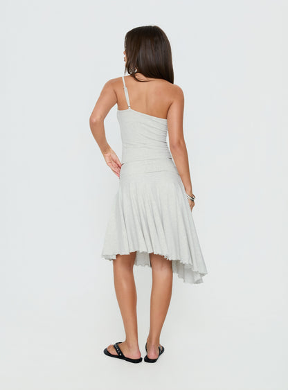 Mimmi Asymmetrical Midi Skirt Grey
