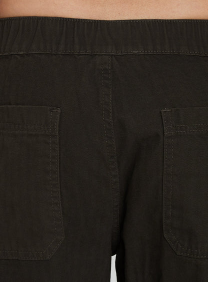 Selective Memory Low Rise Wide Leg Cargo Pants Dark Charcoal