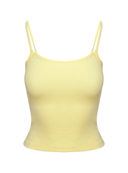 Baseline Rib Top Yellow
