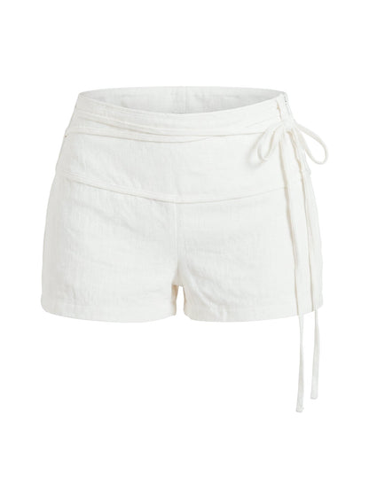 Electric Night Shorts White