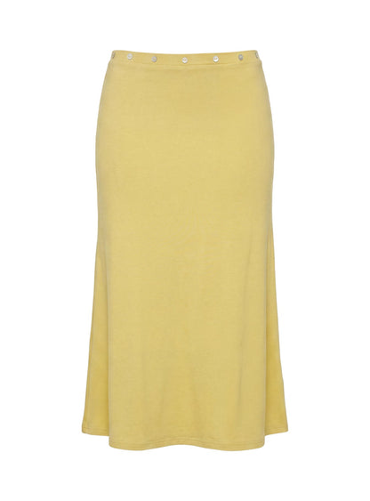 Esperia Button Midi Skirt Green