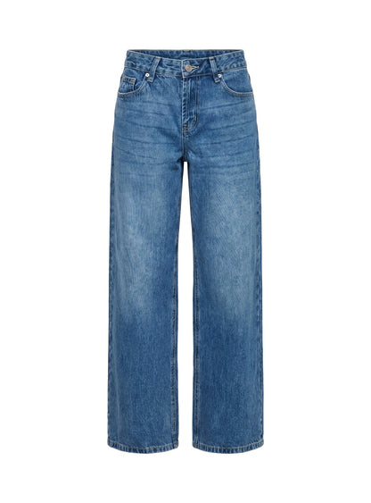 Serenitia Mid Rise Relaxed Jeans Mid Blue Wash