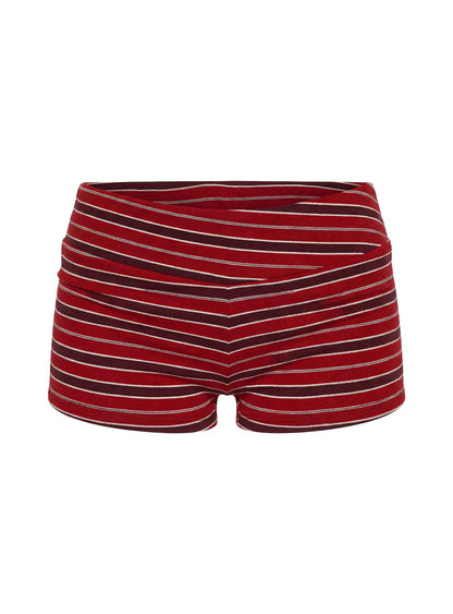 Veyona Micro Shorts Red Stripe