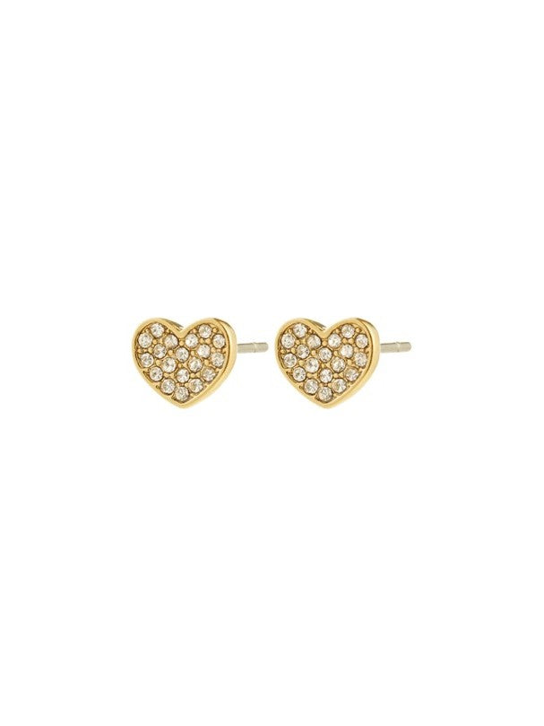 PILGRIM Emmett Heart Stud Earrings