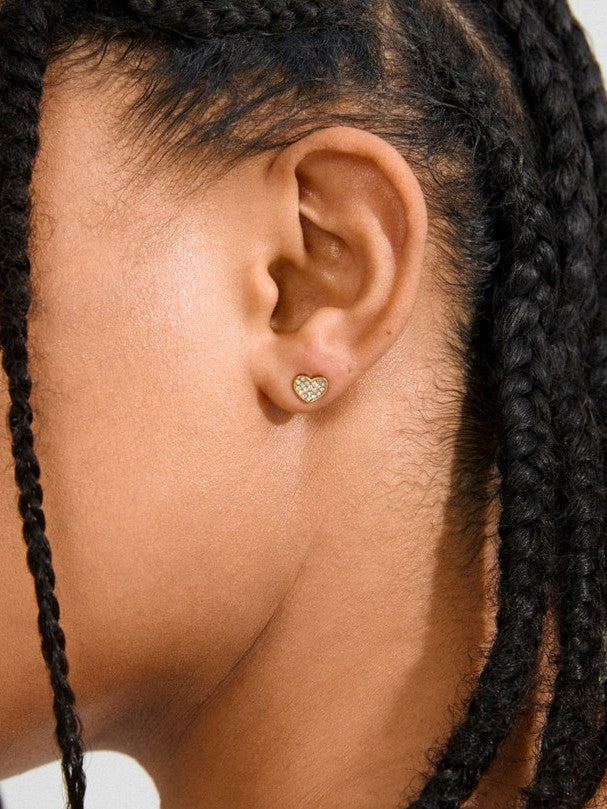 PILGRIM Emmett Heart Stud Earrings