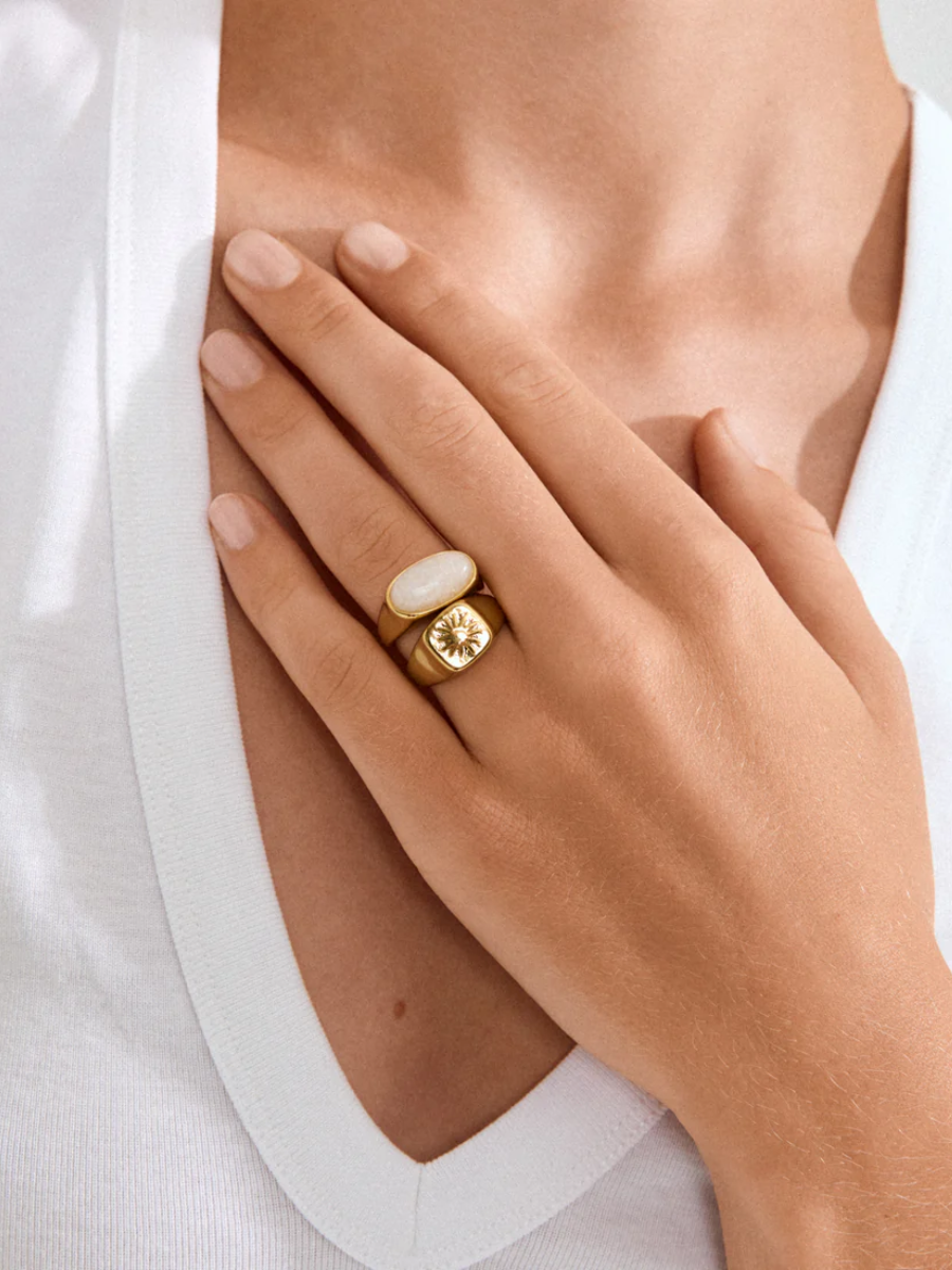 PILGRIM Prism 2-in-1 Rings Set