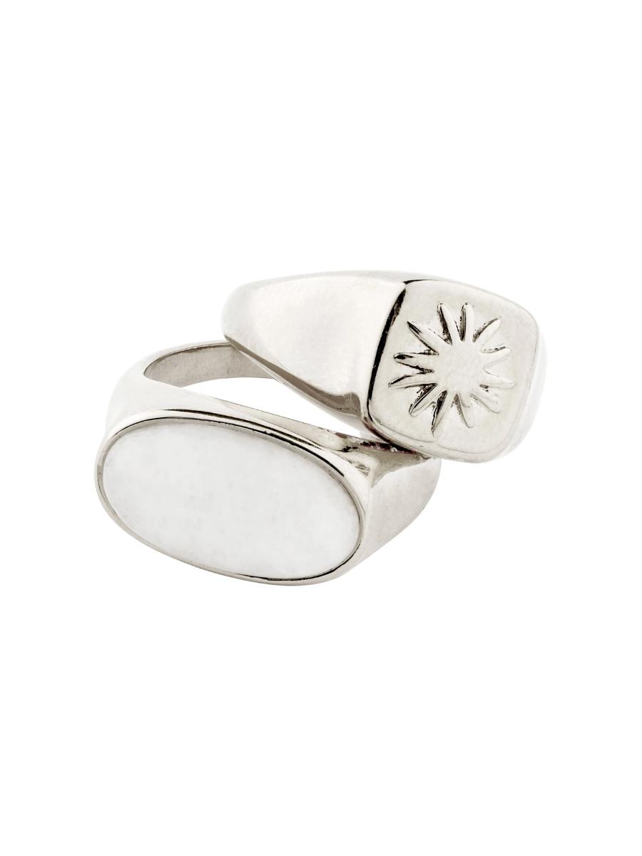 PILGRIM Prism 2-in-1 Rings Set