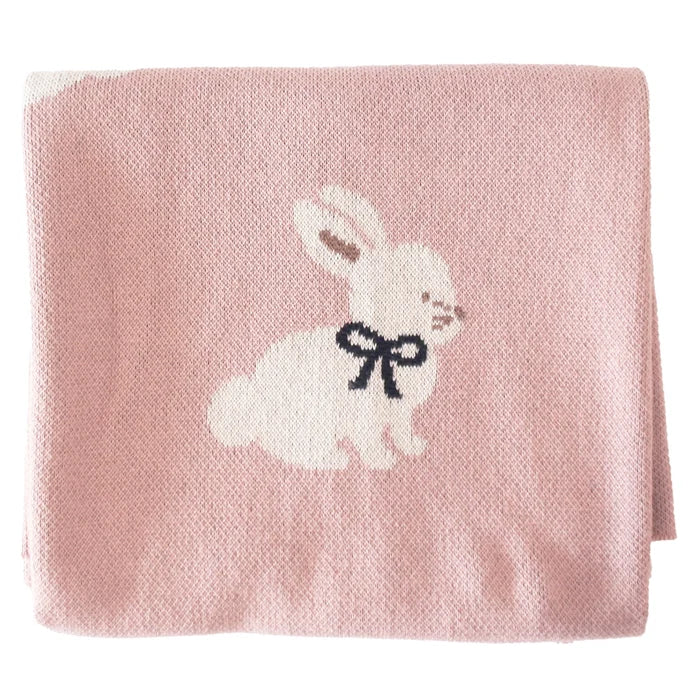 Alimrose Baby Bunny Blanket - Petal