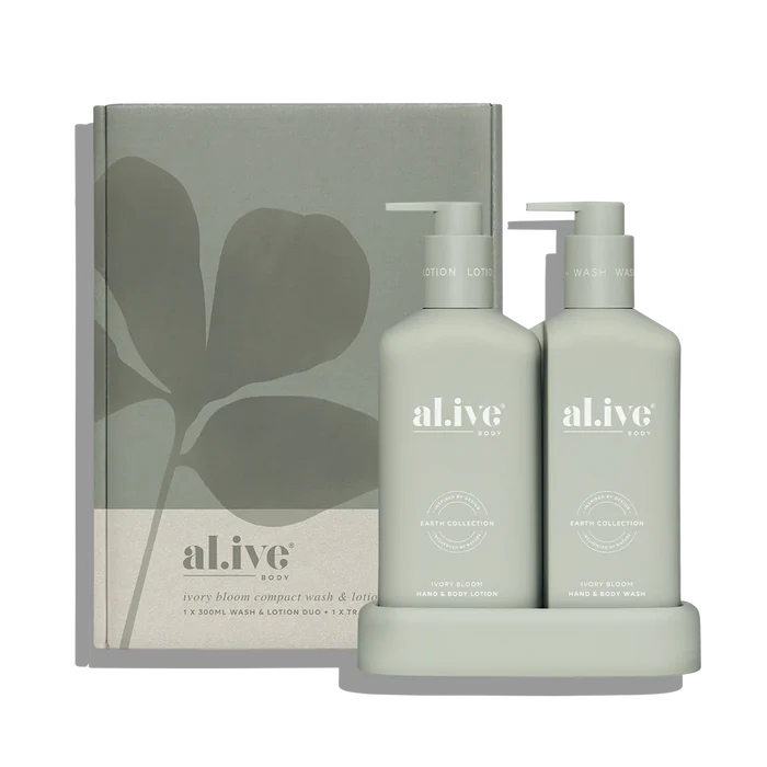 al.ive Body Compact Wash & Lotion Duo - Ivory Bloom