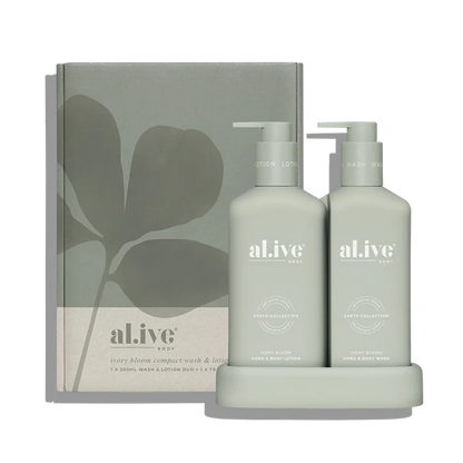 al.ive Body Compact Wash & Lotion Duo - Ivory Bloom