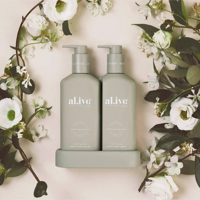 al.ive Body Compact Wash & Lotion Duo - Ivory Bloom