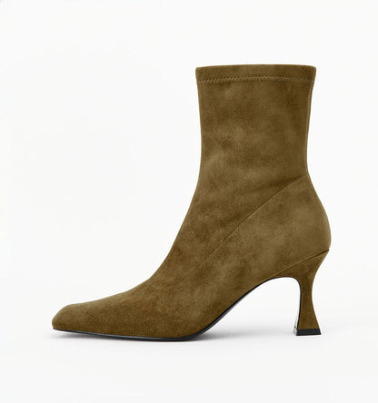 Khaki Stretch Suede / 35