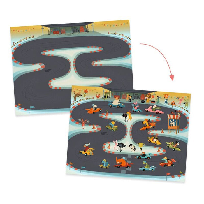 Asphalt Construction & Racing 100 Decals with 3 Backgrounds