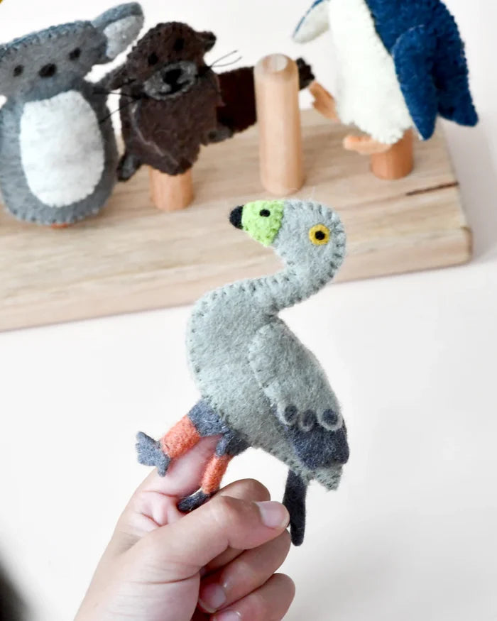 Australian Phillip Island Animals Finger Puppets Set