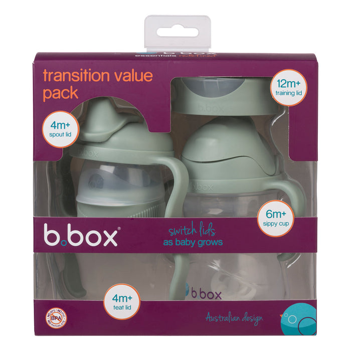bbox 4-in-1 Drink Transition Value Pack 240ml - Sage (DAMAGED PACKAGING)