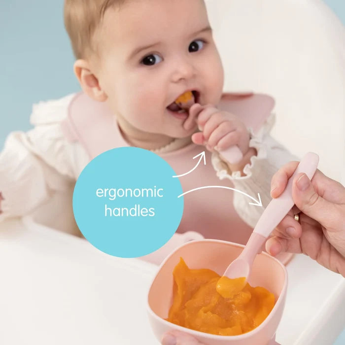 b.box Weaning Cutlery Trio - Blush