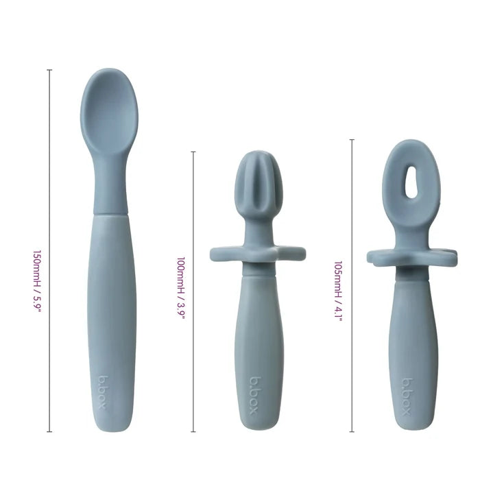 b.box Weaning Cutlery Trio - Blush