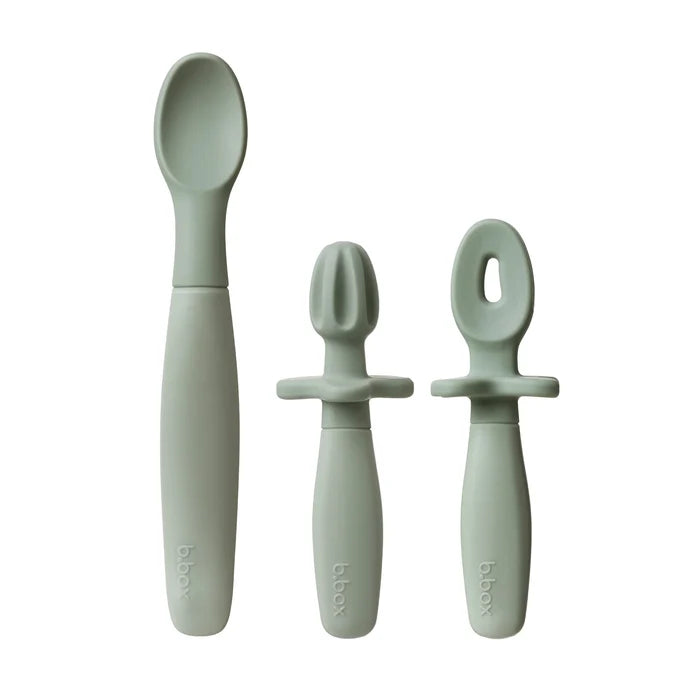 b.box Weaning Cutlery Trio - Sage