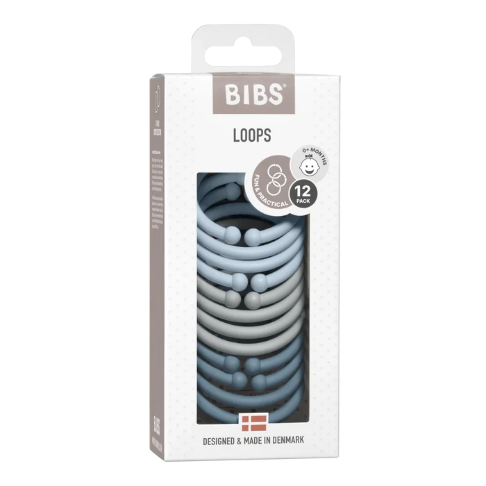 BIBS Loops 12 Pack Blue/Cloud/Petrol