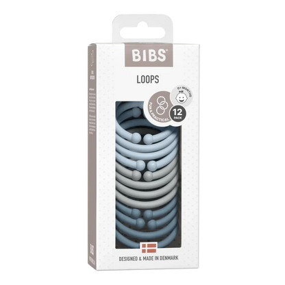 BIBS Loops 12 Pack Blue/Cloud/Petrol