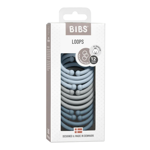 BIBS Loops 12 Pack Blue/Cloud/Petrol