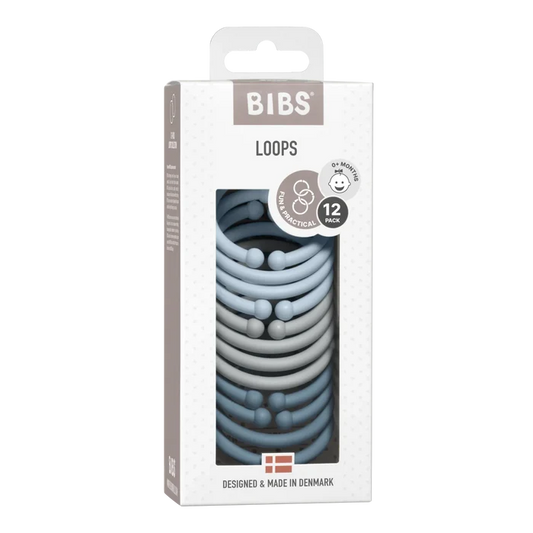 BIBS Loops 12 Pack Blue/Cloud/Petrol