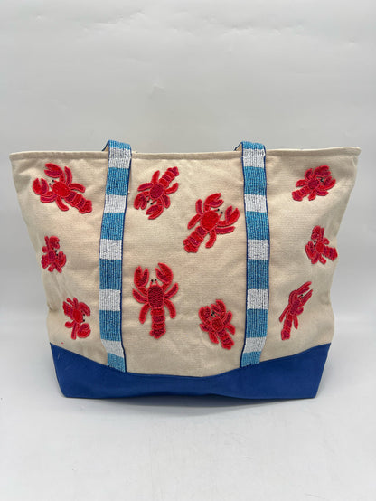 BOAT BAG BEADED COASTAL CLAW