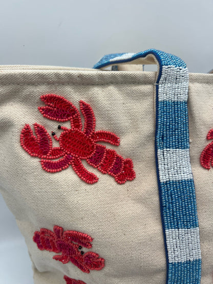 BOAT BAG BEADED COASTAL CLAW
