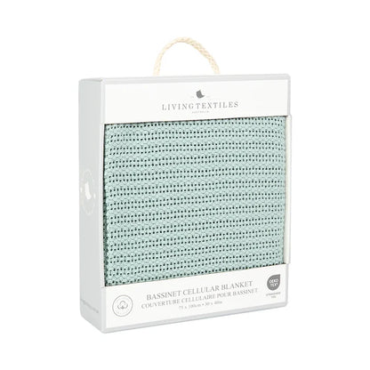 Cotton Bassinet Cellular Blanket - Sage (DAMAGED PACKAGING)