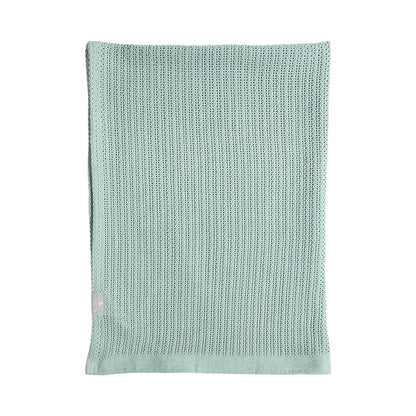 Cotton Bassinet Cellular Blanket - Sage (DAMAGED PACKAGING)