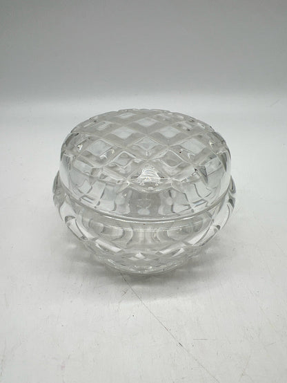 CUT GLASS LIDDED BOX