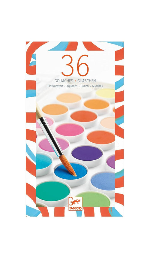 Djeco 36 Gouache Colour Paint Palette
