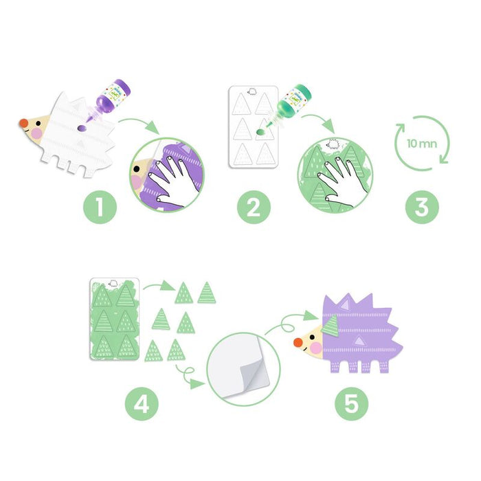 Djeco Small Forms Magic Finger Painting Set