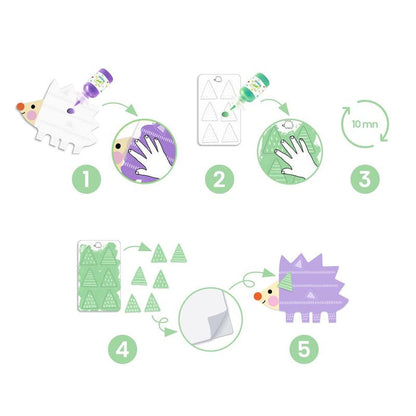 Djeco Small Forms Magic Finger Painting Set