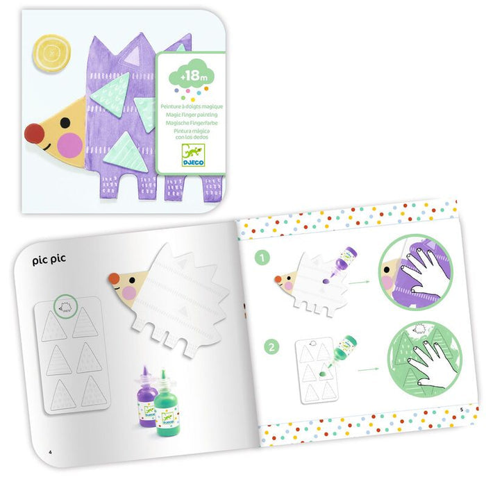 Djeco Small Forms Magic Finger Painting Set