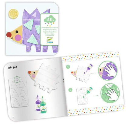 Djeco Small Forms Magic Finger Painting Set