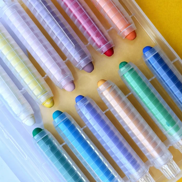Dustless Chalk Crayons 12 Pack