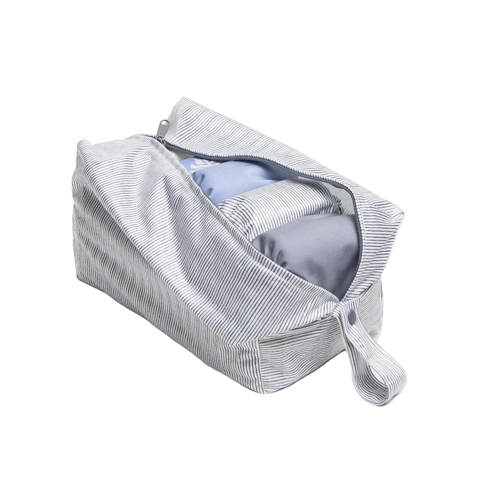 EcoNaps Pod Wet Bag | Indigo Pinstripe