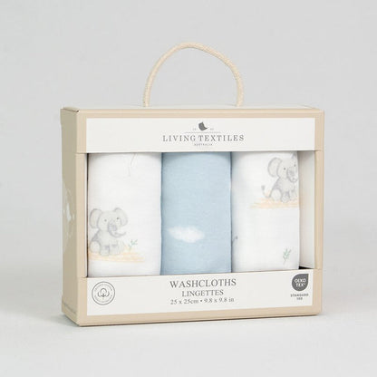 Elephant Playtime 3pk Washcloth Gift Set