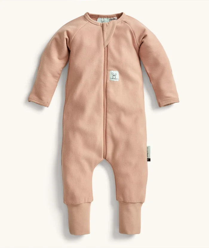 ergoPouch Layer | Long Sleeve Zip Bodysuit 1.0 TOG - Latte
