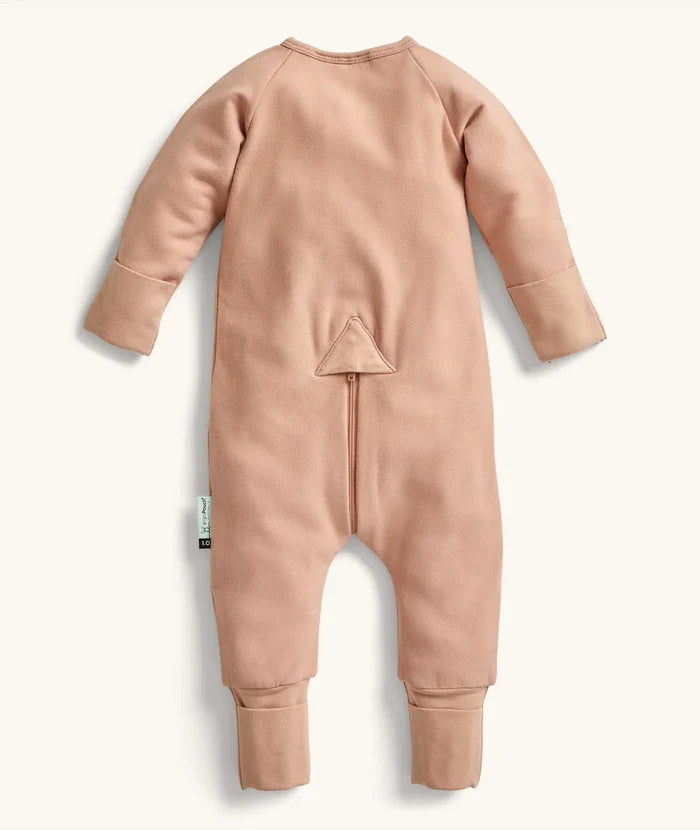 ergoPouch Layer | Long Sleeve Zip Bodysuit 1.0 TOG - Latte