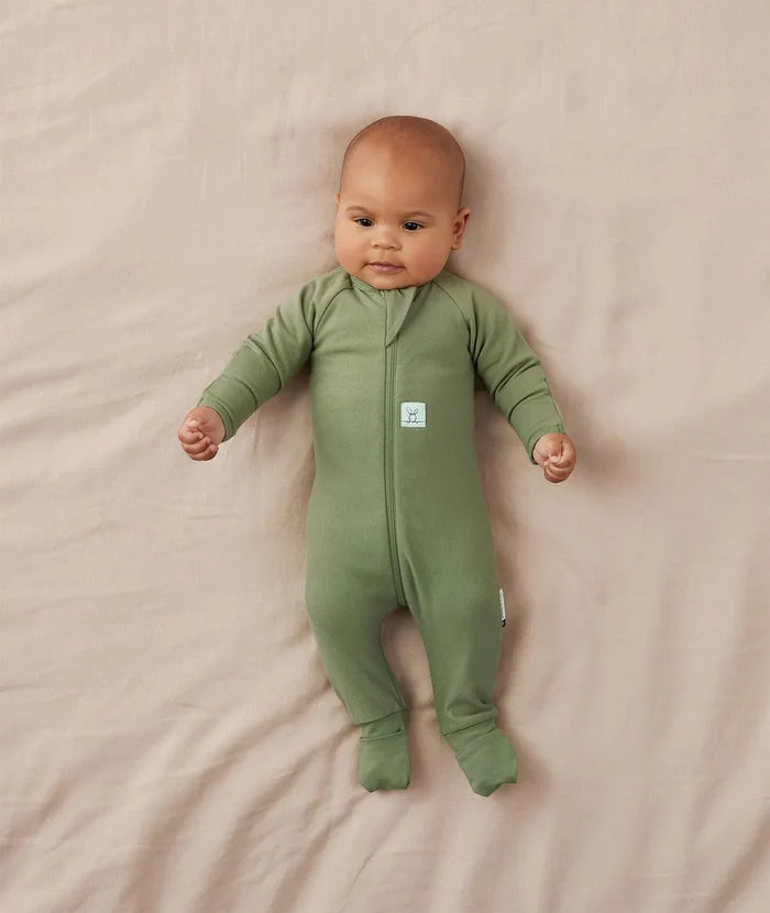 ergoPouch Layer | Long Sleeve Zip Bodysuit 1.0 TOG - Moss